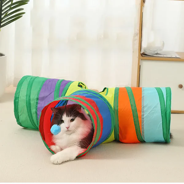 Foldable Cat Play Tunnel